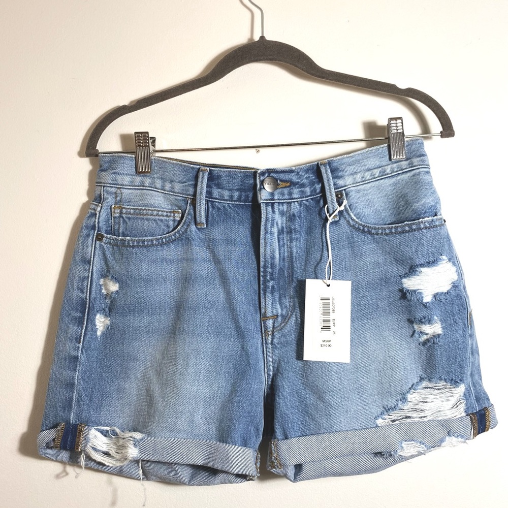 NWT FRAME le beau denim shorts. 25.